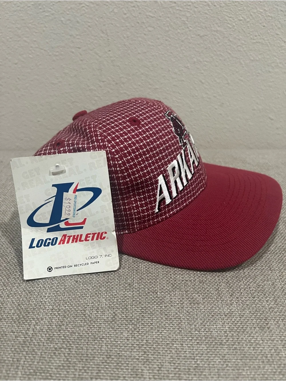 vintage Logo Athletic Arkansas Razorbacks strap back osfa 90s MINT